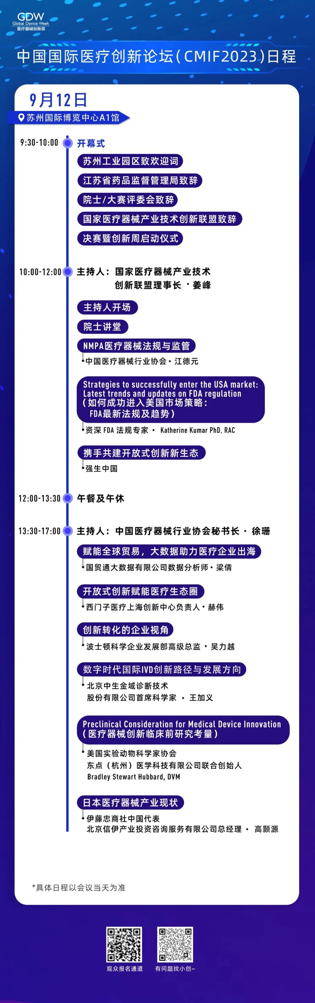醫(yī)療器械創(chuàng)新網(wǎng)周｜中國國際醫(yī)療創(chuàng)新論壇CMIF2023議程更新